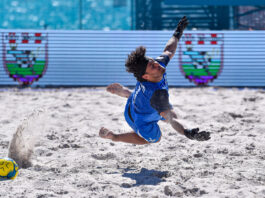 Sebastiano Paterniti portiere del Napoli Beach Soccer