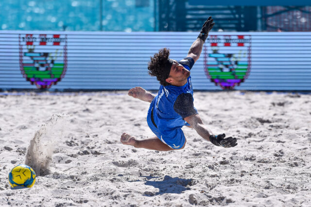Sebastiano Paterniti portiere del Napoli Beach Soccer